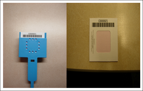 Buccal Collection Device: Device and Barcode 