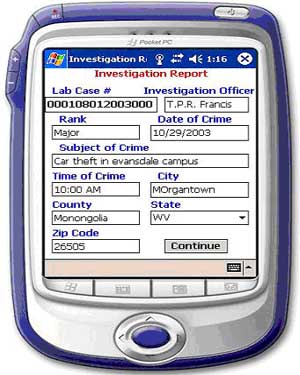 Figure 20 is a personal digital assistant case submission screen. 