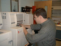 A photo of student in the  Visiting Scientist Program