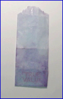 Figure 3A is an optical image of a blue drug bag.