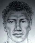 Graphic image showing the facial reproduction of a male from a 1985 FBI case 
