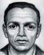 Graphic image showing the facial reproduction of a male from a 1989 FBI case 