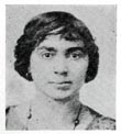 Figure 2: Early 20th-century black-and-white photograph (full front head) of a young woman with both African-American and Caucasian ancestry.