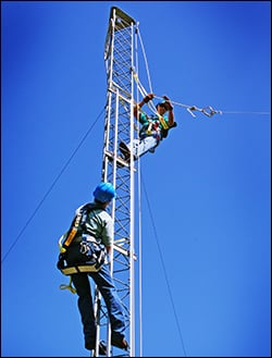 Employees on Radio Tower