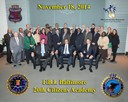 On November 18, 2014, the FBI Baltimore Division graduated the office’s 20th Citizens Academy class. During eight sessions, the class received presentations from FBI executives and senior special agents on terrorism, public corruption, violent crime, gangs, cyber crime, active shooters, counterintelligence, evidence collection, human trafficking, and recruitment and hiring initiatives. Congratulations to the graduates!