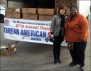 To help the less fortunate, Community Outreach Specialist Rhonda Kennedy (above, right)—in partnership with the Michigan Korean Chamber of Commerce (MKCC)—assisted with the distribution of Thanksgiving turkeys to families in the metropolitan Detroit area. The MKCC, an FBI Detroit community partner, provided the Bureau, the Detroit Police Department, and other community groups with more than 500 turkeys to give to families identified through the FBI’s community outreach program efforts.
