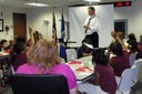On June 6, 2011, as part of its Adopt-a-School Program, the Norfolk FBI office hosted a field trip and pizza party for 18 third and fourth graders of Park Place School, Norfolk. During the 2010-2011 school year, the Bureau implemented a Pen Pal Program in an effort to give students an inside look at the FBI, during which agents and professional support employees were paired up with students and exchanged letters. FBI personnel also visited the school twice a week to have lunch with their pen pals and serve as positive role models. At the end of the school year, students—who pledged to be good citizens, obey the laws of the country, and do their best in school—were presented with a Junior Special Agent badge and credentials. Above, Agent Wendell Cosenza discusses the dangers of being in a gang. 