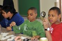 On April 26, 2013, the FBI Omaha Division invited students from Central Park Elementary School to the FBI office to learn about the Evidence Response Team. Here, students learn how to collect evidence at a crime scene and analyze fingerprints.   
