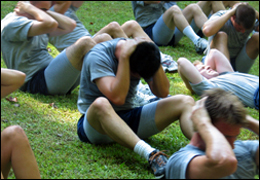 Physical training: Sit-ups
