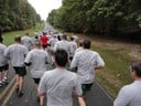 National Academy students can take part in a grueling six-mile run, nicknamed the “Yellow Brick Road,” toward the end of their training session.